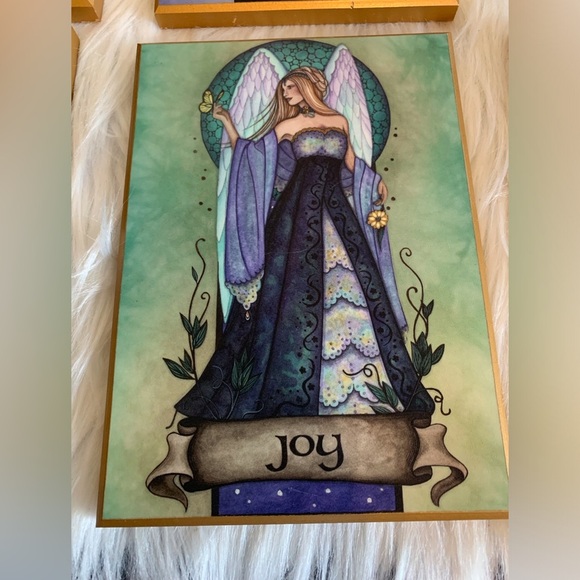 Set of 7 Angelic Art Plaques - Picture 5 of 10